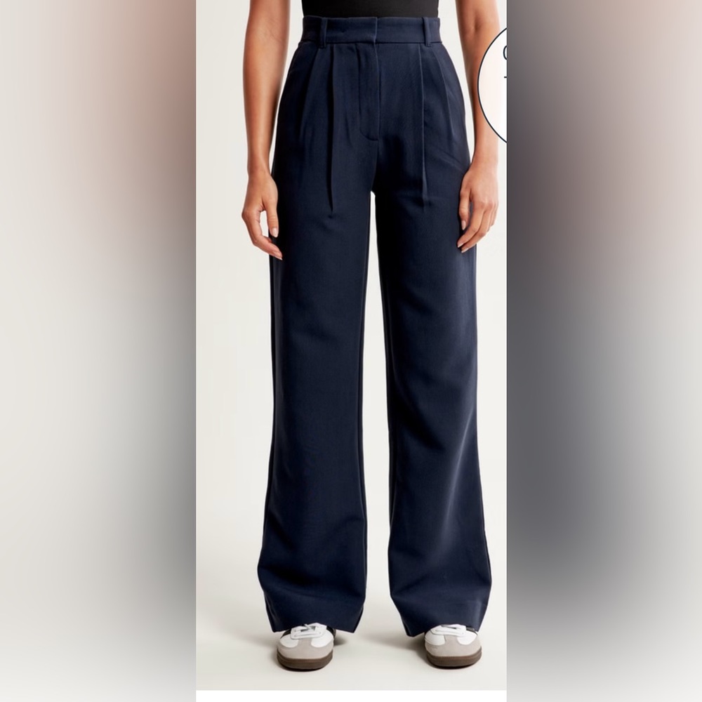 Abercrombie & Fitch Sloane Tailored Pant- navy, size 32s